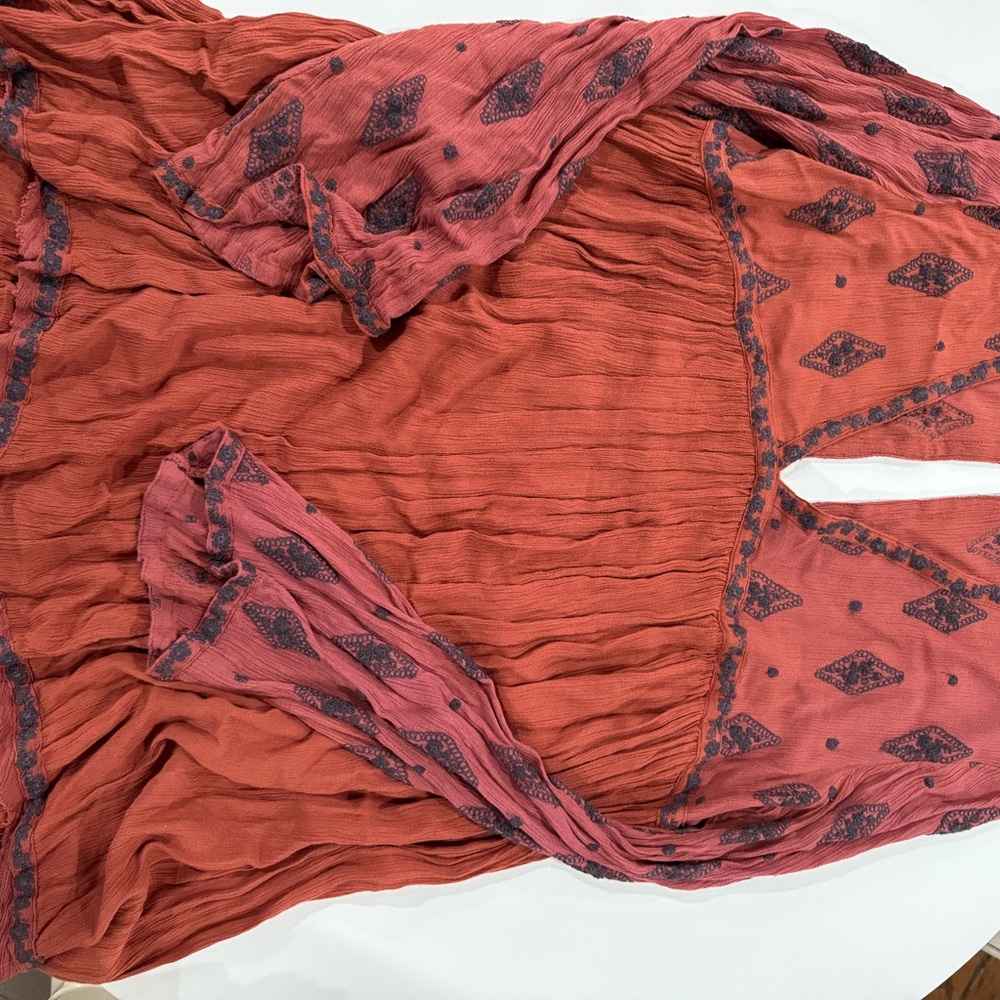 Free People long sleeve babydoll dress